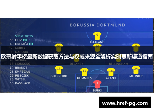 欧冠射手榜最新数据获取方法与权威来源全解析实时更新渠道指南